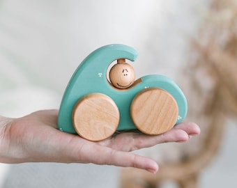 Wooden Car Toy, Personalized Wooden Toy for Toddler, Eco Friendly Toys