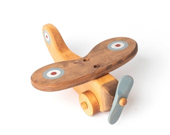 Wooden Airplane Toy, Wooden Toy Plane, Wood Plane, Wooden Toys For Toddlers, Wood Toys For Boys