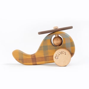 Personalized Toddler Toy, Wooden Helicopter Toy, All Natural Toys, Wooded Kids Toys