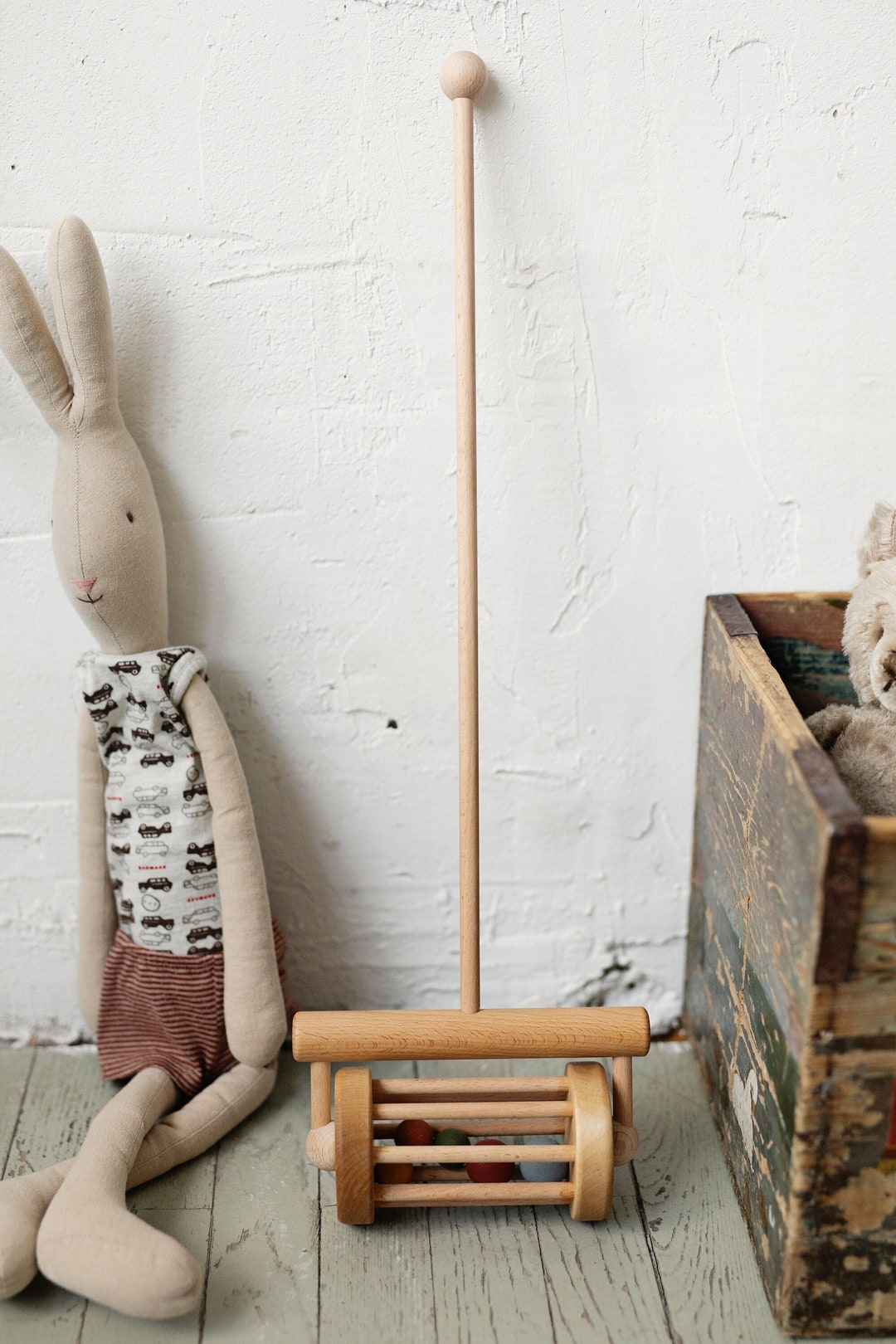 Waldorf Toy for 1 Year Old Wooden Walking Toy That Helps to Etsy