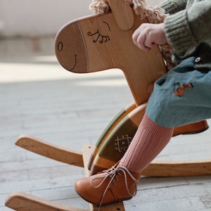 Wooden Rocking Horse, Wood Rocking Horse, 1st Birthday Gift, Handmade Wooden Toys, Toddler Gift, Personalized Gift for Kids image 4