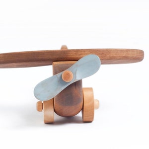 Personalized Wooden Toy Airplane, Wooden Airplane Toy, Wooden Toys For Boys, Wood Plane Toy image 3