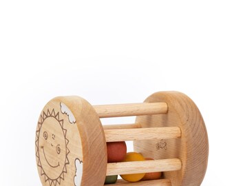 Kaloo Lapinoo Set regalo per neonato con sonaglio, massaggiagengive e scarpine color pesca - I regali