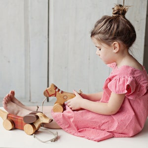 Horse on Wheels, Wooden Pull Toys for Toddlers, Montessori toys image 5