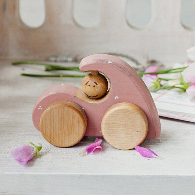 Baby Girl Gift Wooden Toys Wooden Car Toy for 1 Year Old Etsy