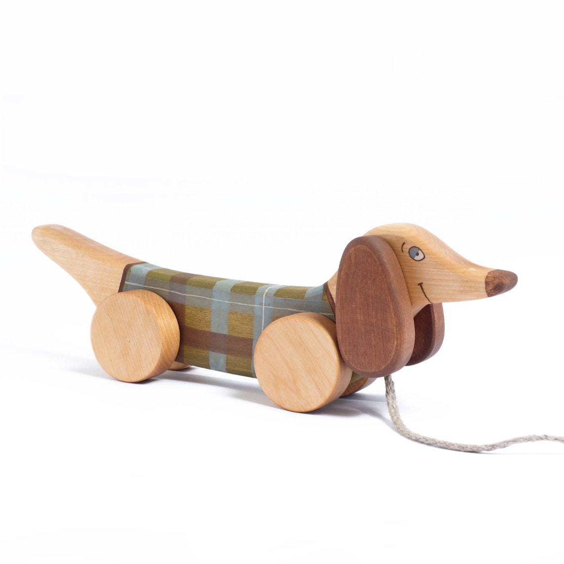 Pull Dog Kids Wooden Toy Dog Pull Toy Dog Wood Toddlers Etsy