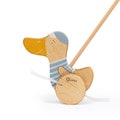 Wooden Duck Push Toy: Personalized First Birthday Gift product logo