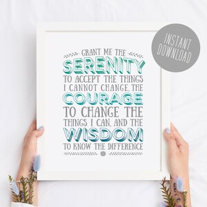 Priere De Serenite Signe De Priere De Serenite Courage De Etsy Priere De Serenite Signe De Priere De Serenite Courage De Etsy