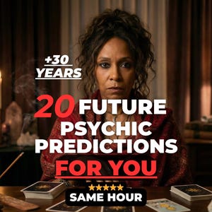 20 previsioni psichiche future / Lettura alla stessa ora senza attrezzi / Intuizione chiaroveggente / Previsioni su amore, carriera e ricchezza / Guida spirituale accurata