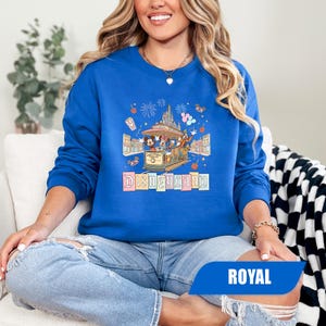 Moletom retrô da Disneylândia, Suéter do Mickey e Amigos, Moletom com Capuz para Férias na Disney, Moletom Gola Redonda do Magic Kingdom, Camiseta do Walt Disney World, Presente da Disney imagem 7