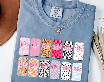 Camiseta Dr Pepper Comfort Colors®, regalo para los amantes de los refrescos Dr Pepper, camiseta divertida para fans de Dr Pepper, camiseta retro de Dr Pepper, ropa vintage de Dr Pepper