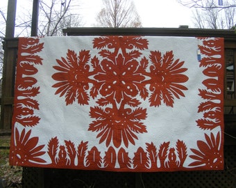 Prize Winning Hawaiian Quilt Pride of India