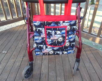 Navy Walker Wheelchair Tote