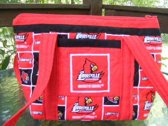 Louisville Cardinals Machine Quilted Shoulder Bag 