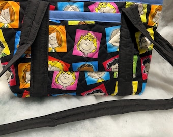 Peanuts Portraits Shoulder Bag Machine Quilted