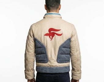 Star Fox Cosplay Leather Jacket McCloud Video Game Costume Outfit Men Bomber Biker Jacket