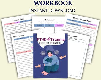 Werkboek PTSS en traumaherstel afdrukbaar | Geestelijke gezondheidsdagboek Genezingsoefeningen pdf direct downloaden