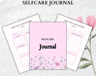Self-Care Journal – Minimalist Wellness Tracker – Holistic Daily Rituals & Reflection – Mindful Self-Love Sheets – Digital Download
