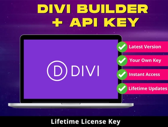 Divi Theme with Lifetime API Key: Official Divi Builder | Instant Download