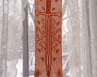 Chart pattern for this fantasy sword filet crochet tapestry, Pdf File