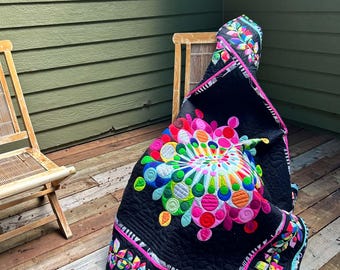 Homemade Lapsize Quilt Multi Color