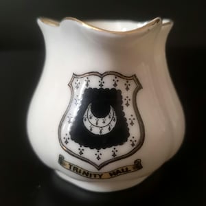 Antique W.H. Goss Trinity Hall Cambridge Crested China Miniature Jug English Souvenir Ware