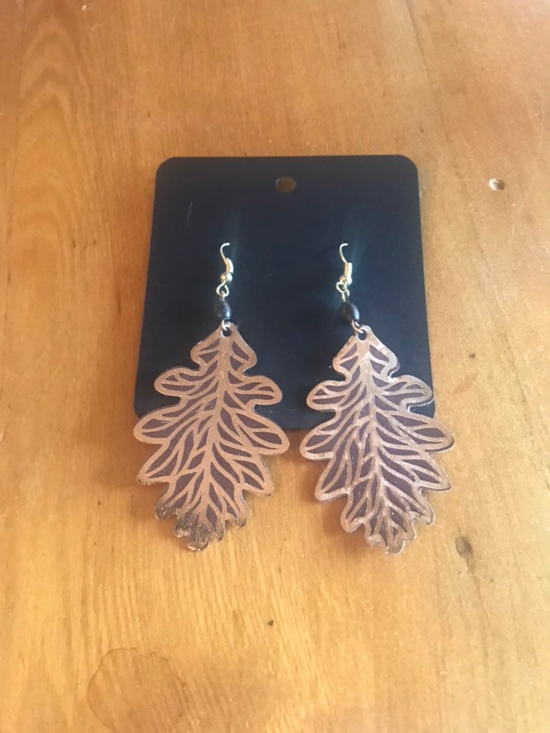 Metallic Leaf Earrings
