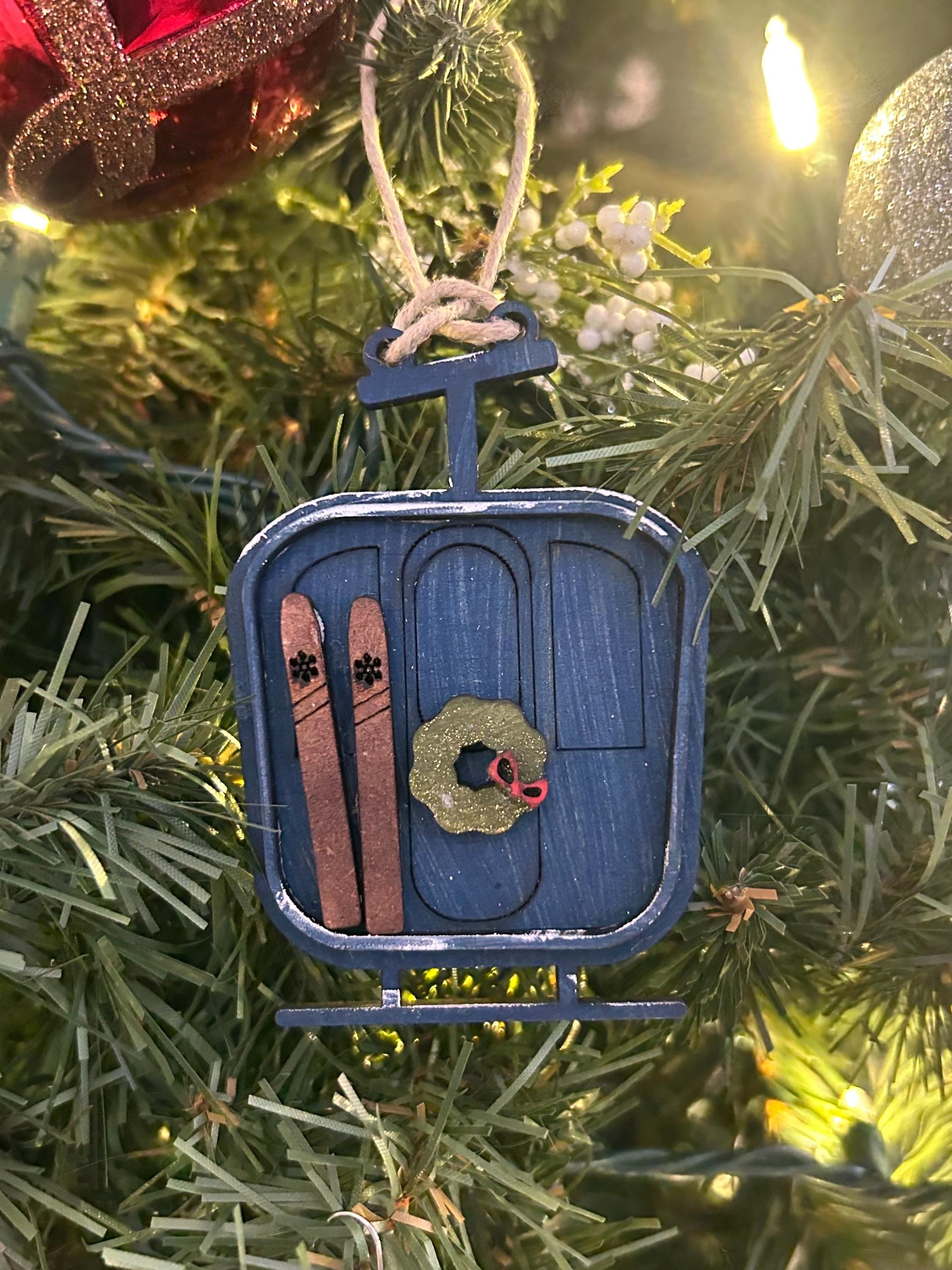 Ski Gondola Christmas Tree Ornament - Thumbnail 2