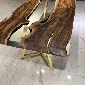 Unique Epoxy Resin Dining Table, Resin Coffee Table, Epoxy Dining Table, Industrial Dining Table, Epoxy Table, Dining Room Table, image 4