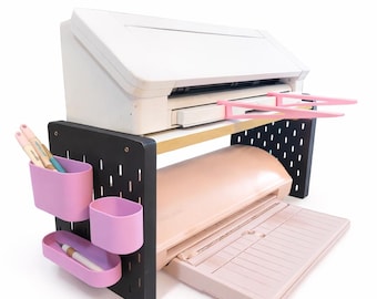 2-in-1 Shelf with IKEA-Style Panel and Containers; STL Files for 3D Printing