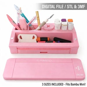 Silhouette Cameo 4 Tool Holder STL, 3D Print File Desktop Organizer, Vinyl Weeding Storage, Craft Room Decor, Digital Download 3MF Magnets