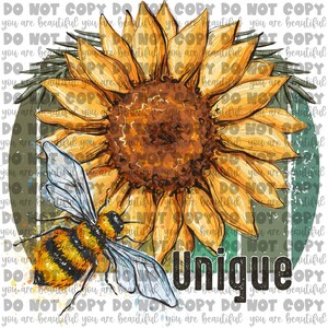 Bee Unique Transfer | Ready to Press Sublimation Transfer