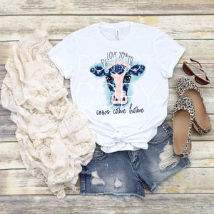 I&#39;ll Love You Til The Cows Come Home Sublimation Transfer | Farm Cow Sublimation Transfer | Ready to Press Sublimation Transfer