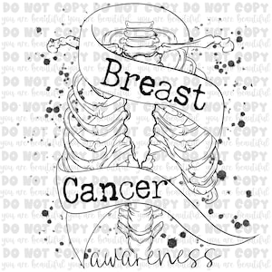 Breast Cancer Awareness Single Color Transfer | Ready to Press Sublimation Transfer