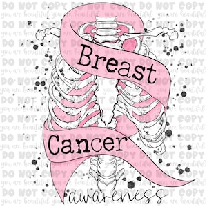 Breast Cancer Awareness Transfer | Ready to Press Sublimation Transfer