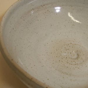 Ramen or Noodle bowl. Glazed in speckled white. image 3