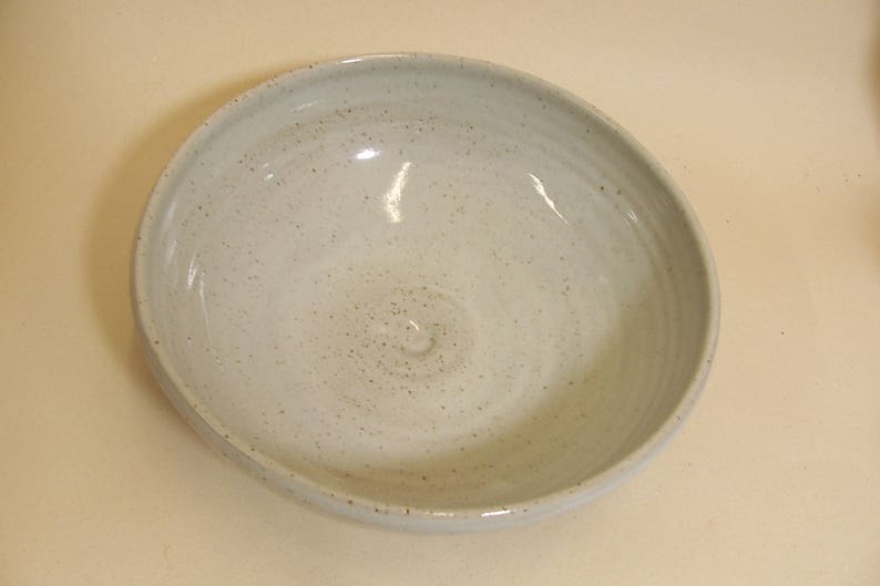Ramen or Noodle bowl. Glazed in speckled white. image 2