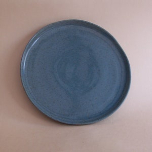 Side plate. With turquoise glaze. 19 cm. image 1