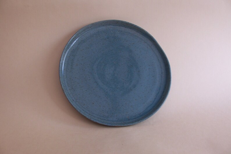 Side plate. With turquoise glaze. 19 cm. image 1