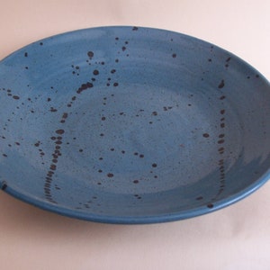 Serving or fruit bowl. With turquoise glaze and iron oxide decoration. image 3