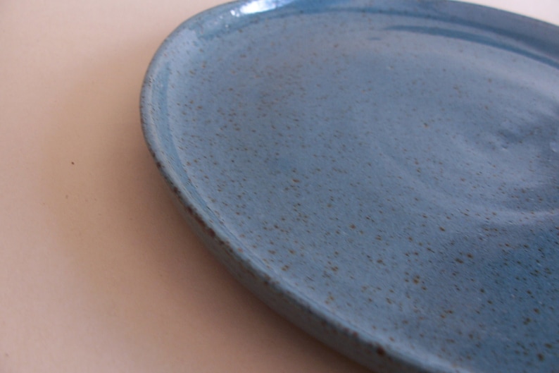 Side plate. With turquoise glaze. 19 cm. image 5