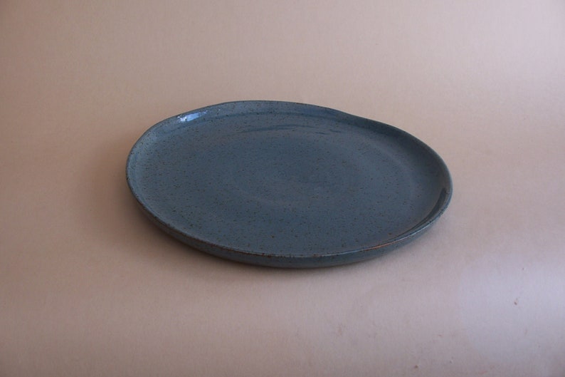 Side plate. With turquoise glaze. 19 cm. image 2