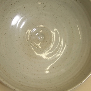 Ramen or Noodle bowl. Glazed in speckled white. image 4