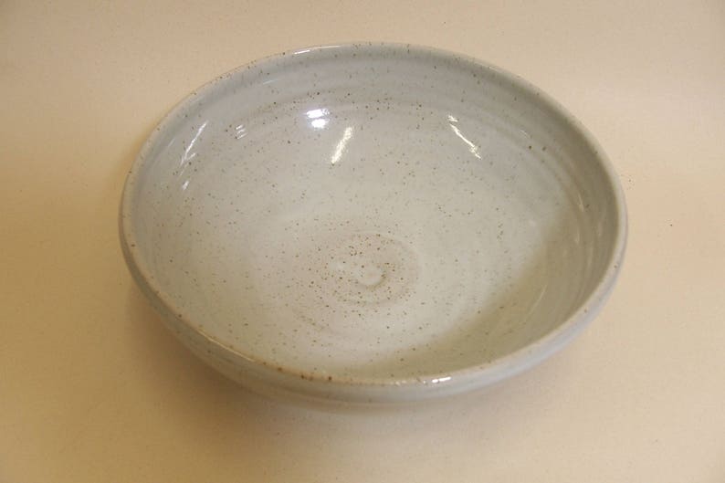 Ramen or Noodle bowl. Glazed in speckled white. image 5