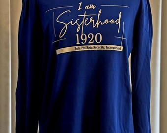 Zeta Phi Beta Sorority Long Sleeve Shirt