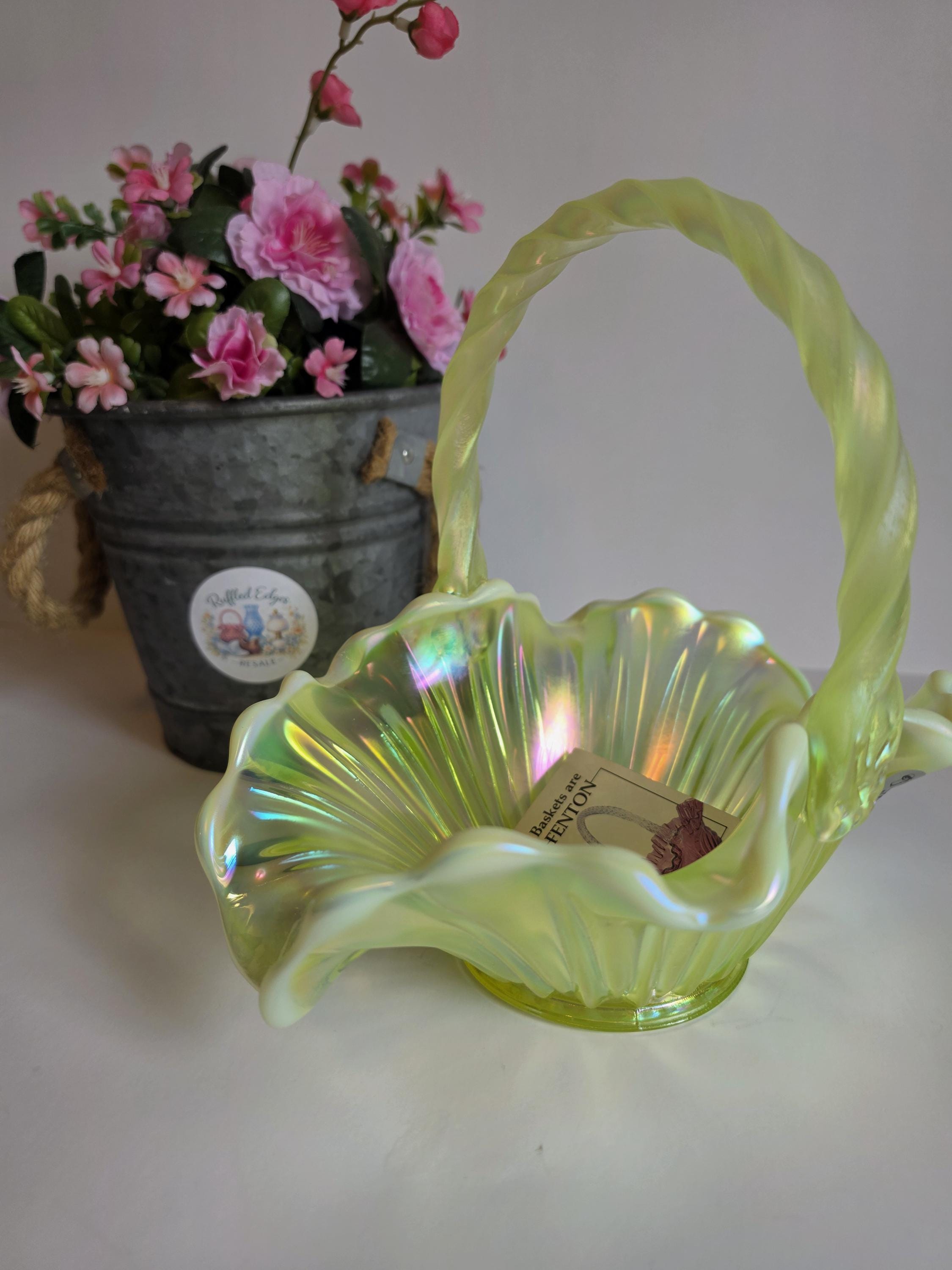 Green Fenton Glass - Etsy