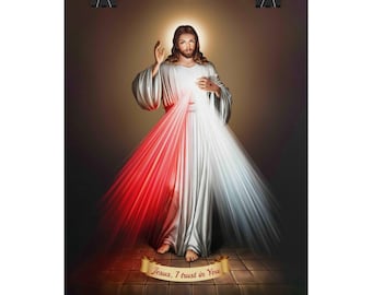 Jesús Divina Misericordia, Yo Confío En Ti, Láminas Impresiones Y-106