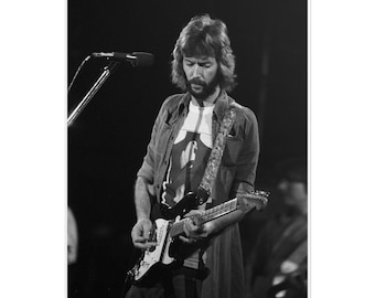 Póster de Eric Clapton de la década de 1970 - Y-279