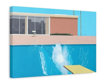 A Bigger Splash muestra un día típico en California - David Hockney - Arte de pared en lienzo