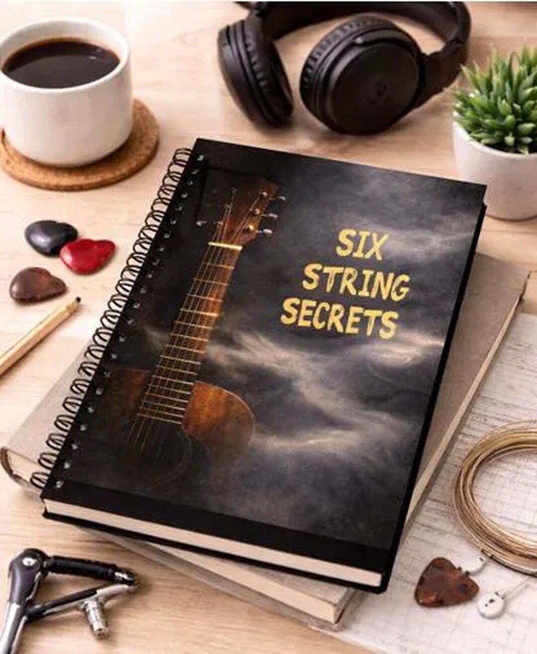 Guitar Spiral Journal - Six String Secrets Musician's Notebook - Etsy